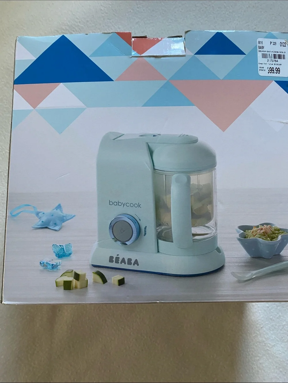 BEABA Babycook Solo Blender & Steamer Macaron Jade Green new open box
